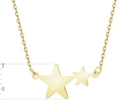 Złoty naszyjnik - gwiazdy