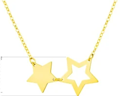 Złoty naszyjnik - gwiazdy