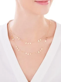 Złoty naszyjnik - gwiazdy
