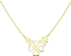 Złoty naszyjnik - koniczyny