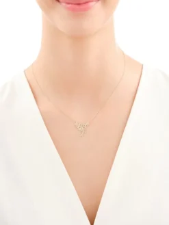 Złoty naszyjnik - kwiaty