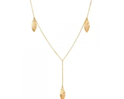 Złoty naszyjnik - liście