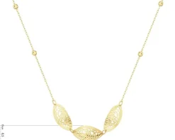 Złoty naszyjnik - liście