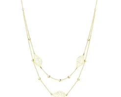Złoty naszyjnik - liście