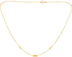 Złoty naszyjnik - love