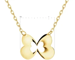 Złoty naszyjnik - motyl