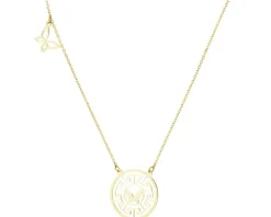 Złoty naszyjnik - motyle