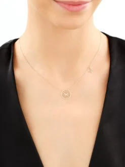 Złoty naszyjnik - motyle