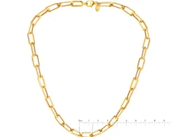 Złoty naszyjnik - paper clip