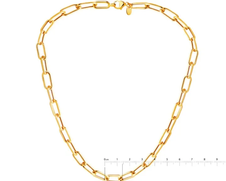 Złoty naszyjnik - paper clip