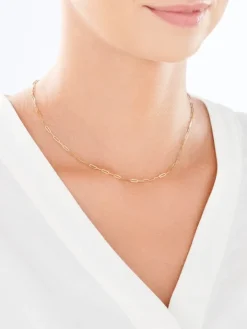 Złoty naszyjnik - paper clip