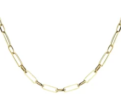 Złoty naszyjnik - paper clip