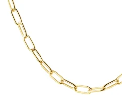 Złoty naszyjnik - paper clip