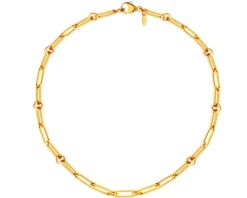 Złoty naszyjnik - paper clip