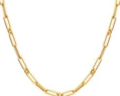 Złoty naszyjnik - paper clip