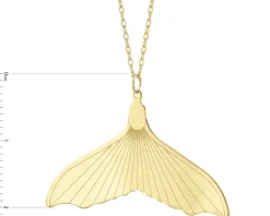 Złoty naszyjnik - płetwa