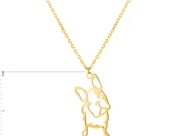 Złoty naszyjnik - piesek