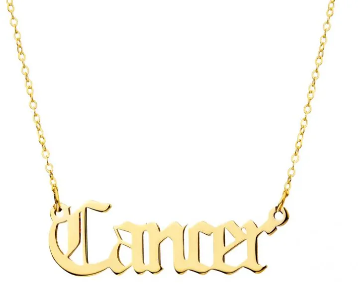Złoty naszyjnik - Rak