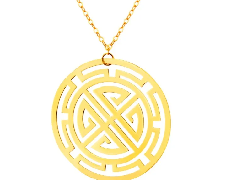 Złoty naszyjnik - rozeta