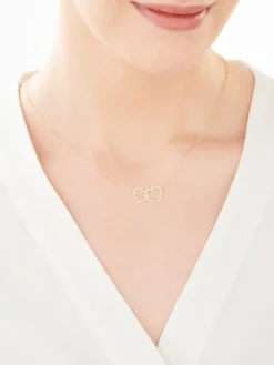 Złoty naszyjnik - serca