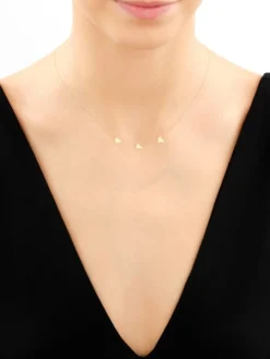 Złoty naszyjnik - serca