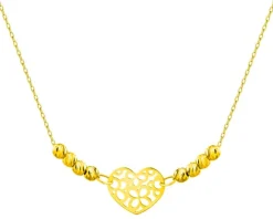 Złoty naszyjnik - serce