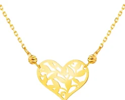 Złoty naszyjnik - serce