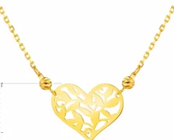 Złoty naszyjnik - serce