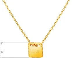 Złoty naszyjnik, ankier - ABRh+