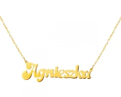 Złoty naszyjnik, ankier - Agnieszka