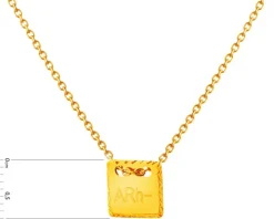 Złoty naszyjnik, ankier - ARh-