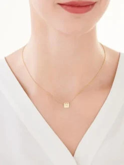 Złoty naszyjnik, ankier - ARh-