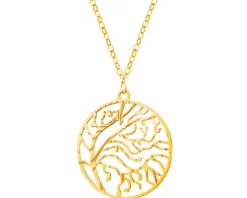 Złoty naszyjnik, ankier - drzewo