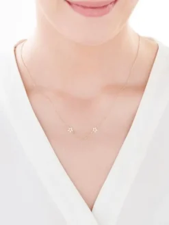 Złoty naszyjnik, ankier - gwiazdy