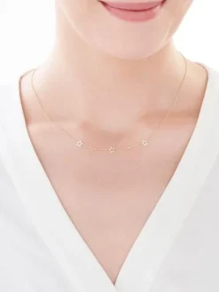 Złoty naszyjnik, ankier - gwiazdy