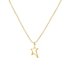 Złoty naszyjnik, ankier - gwiazda