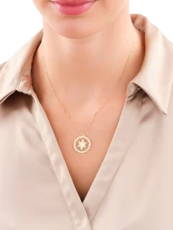 Złoty naszyjnik, ankier - gwiazda