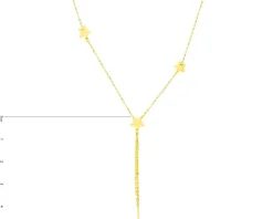 Złoty naszyjnik, ankier - gwiazdy