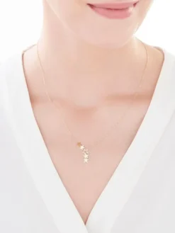 Złoty naszyjnik, ankier - gwiazdy