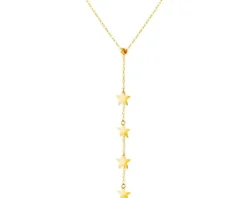 Złoty naszyjnik, ankier - gwiazdy