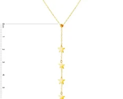 Złoty naszyjnik, ankier - gwiazdy