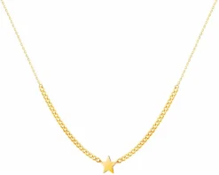 Złoty naszyjnik, ankier - gwiazda