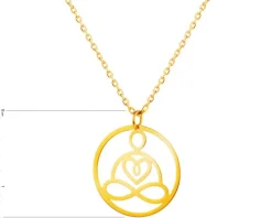 Złoty naszyjnik, ankier - joga