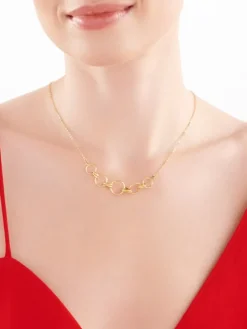 Złoty naszyjnik, ankier - koła