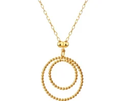 Złoty naszyjnik, ankier - koła