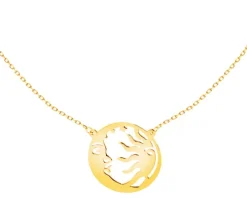 Złoty naszyjnik, ankier - Księżyc, Słońce