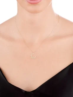 Złoty naszyjnik, ankier - Księżyc