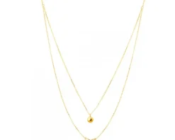 Złoty naszyjnik, ankier - kulka, nieskończoność