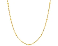 Złoty naszyjnik, ankier - kulki