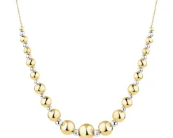 Złoty naszyjnik, ankier - kulki